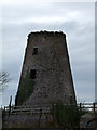SH4582 : Old windmill at Capel Coch by Nigel Williams