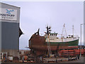 Macduff Shipyards, north Aberdeenshire coast