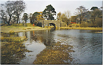 NT2320 : Road Bridge at Head of Loch of the Lowes. by Colin Smith