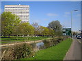 River Gade and the Kodak building, Hemel Hempstead