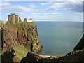 NO8883 : Dunnottar Castle and Old Hall Bay by Richard Slessor