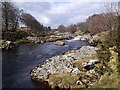 NH5790 : Looking up the River Carron by Donald H Bain