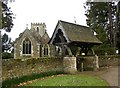 Lychgate and east end of St Nicholas