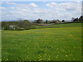 Farmland above the river Severn