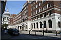 St Pauls Cathedral from junction of Watling Street and Bread Street, London