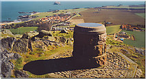 NT5584 : Viewpoint indicator on North Berwick Law. by Colin Smith
