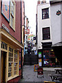 Christmas Steps, looking up