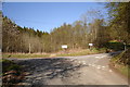 Road junction for Glen Isla or Glenshee