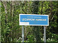 M9655 : Sign at Lecarrow Harbour by Brian Shaw