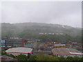 Industry in the Don Valley, with dry ski slope behind