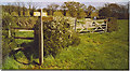 Stile and Footpath T-Junction by Redland Farm.