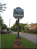 TL0942 : Village sign, Haynes Silver End, Beds by Rodney Burton