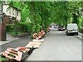 Roadworks in Cragg Avenue, Horsforth