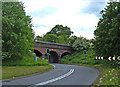 Railway crossing the A535