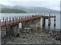 NM7027 : Disused pier by Alan Stewart