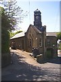 Dog Lane end of Cray Lane and mill office, Stainland