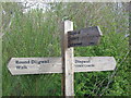 Signpost for the Round Dingwall Walk