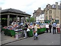 NY9364 : Street traders, Hexham by Kenneth  Allen