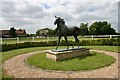 TL6467 : Statue of 'Chamossaire' at Snailwell Stud by Bob Jones