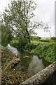 River Bourne downstream of the road bridge in Ford village