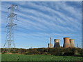 Farmland and Drakelow Power Station, near Walton-on-Trent, Derbyshire