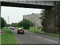 View under railway bridge, Leeds Ring Road, West Park