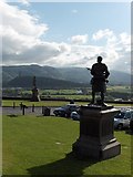 NS7993 : Statues on Stirling Castle's forecourt by Andrew Smith