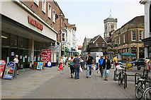 SU1429 : High Street, Salisbury by Peter Facey