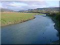 The River Neath near Neath Castle looking towards  Tonna