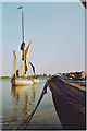 Thames barge manoeuvring in the River Blackwater at Maldon