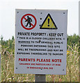 Sign at the old Cotgrave Colliery site