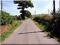 Country lane near Glanystwyth