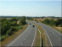 TL1299 : A47 at Ailsworth, Peterborough, looking west by Terry McKenna