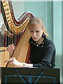 SN5218 : National Botanic Garden of Wales, A Harpist by Neil Kennedy