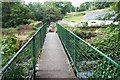 Footbridge across Afon Roe in Rowen