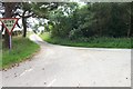 Road Junction at Coed yr Ysgol near Trofarth