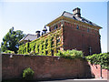 Oblique view of Soughton Hall