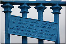 D4003 : James Chaine plaque, Larne by Albert Bridge