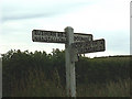 Signpost near Hooper