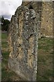 Crumbling gravestone