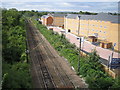 Purfleet: railway & new housing