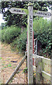 Cheshire CC footpath sign