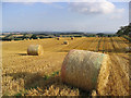 NT5330 : Harvest Bales by Walter Baxter