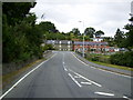 The A490 - A489 road junction in Church Stoke