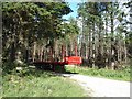SE9796 : Forest trailer, Harwood Dale Forest by Oliver Dixon