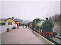 SE0653 : Wet day at Bolton Abbey Station by Stephen Craven