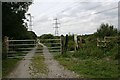 SW9559 : Gate onto Goss Moor by Tony Atkin