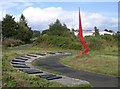 Sundial and Cycle Path, Clarkston, Airdrie