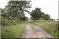 Disused railway line at Low Marishes level crossing