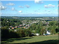 Looking down on Gwernymynydd